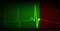 Cardiac arrest and heart beating again. Heart rate graph. Ekg icon wave.