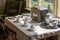 CARDIFF/UK - APRIL 19 : Interior of a living shed at St Fagans N