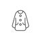 Cardigan, clothes, woman dress icon. Element of clothes icon for mobile concept and web apps. Thin line Cardigan, clothes, woman d