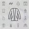 Cardigan, clothes, woman dress icon. Universal set of clothes for website design and development, app development