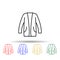 Cardigan, clothes, woman dress multi color style icon. Simple thin line, outline vector of clothes icons for ui and ux, website or