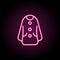 Cardigan, clothes, woman dress neon icon. Simple thin line, outline vector of clothes icons for ui and ux, website or mobile