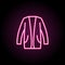 Cardigan, clothes, woman dress neon icon. Simple thin line, outline vector of clothes icons for ui and ux, website or mobile