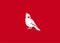 Cardinal bird simple logo icon designs vector illustration