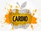 Cardio apple word cloud collage