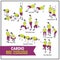 Cardio bodyweight training exercise illustrations