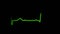 Cardiogram EKG ECG signal. Heart beat wave, pulse rhythm