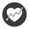 Cardiogram  Glyph Style vector icon which can easily modify or edit