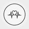 Cardiogram. Universal Icon. Vector. Editable Thin line.