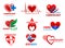 Cardiology cardiac surgery heart health symbols