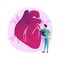 Cardiology clinic vector concept metaphor