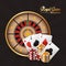 Cards chips roulette casino icon