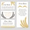 Cards and flyer template harvest design