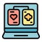 Cards gameplay icon vector flat