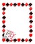 Cards poker border royal flush