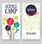 Cards template for science camp