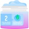 Care cream bottle jar vector icon isolated