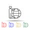 Care earth multi color icon. Simple thin line, outline vector of conceptual figures icons for ui and ux, website or mobile