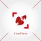 Care Focus, Logo Template, Hands and Heart, Vector Illustration