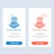 Care, Ribbon, Globe, World  Blue and Red Download and Buy Now web Widget Card Template