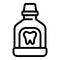 Care tooth mouthwash icon, outline style