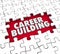 Career Building Puzzle Pieces Start New Job Position Experience