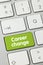 Career change - Inscription on Green Keyboard Key