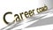Career coach sign in gold and glossy letters