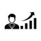 Career growth Vector Icon which can easily modify or edit