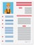 Career information leaflet flat vector concept