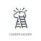 career Ladder icon. Trendy career Ladder logo concept on white b