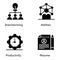 Career Leading glyph Icons Pack