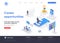 Career opportunities isometric landing page.