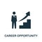 Career Opportunity icon. Monochrome simple Career Opportunity icon for templates, web design and infographics