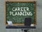 Career Planning on Chalkboard with Doodle Icons. 3D.