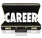 Career Word Black Briefcase New Job Working Position