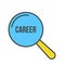 Career Word Magnifying Glass