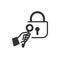 Careergrowth padlock black icon