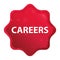 Careers misty rose red starburst sticker button