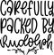 Carefully Packed By Rudolph Quotes, Christmas-Packaging-Stickers Lettering Quotes