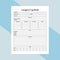 Caregiver notebook KDP interior. Physician information and patient meal planner template. KDP interior log book. Caregiver