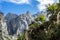 The Cares trail, garganta del cares, in the Picos de Europa Mountains, Spain