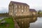 Carew tidal mill in Pembrokeshire, wales, wide angle