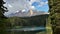 Carezza lake and Roda di Vael peak