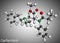 Carfentanil, carfentanyl molecule. It is derivative of fentanyl, one of the most potent opioids, used in veterinary medicine to