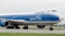 Cargo aircraft Boeing 747-BF of AirBridgeCargo Airlines company on a runway. Aviation and transportation