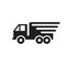 Cargo car fast delivery logistic icon flat design. Rapid shipping symbol. Transport traffic express truck sign. Transportation vec