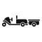 Cargo car icon simple vector. Airport support