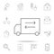 Cargo-carrying icon, relocation symbol icon. Set of sale real estate element icons. Premium quality graphic design. Signs, outline