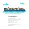 Cargo Container Ship Poster